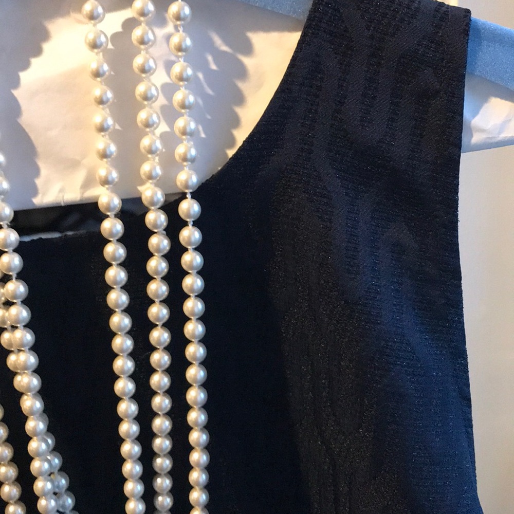 Navy Shimmer Shell by The Limited
